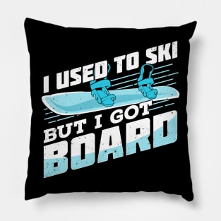 Funny Snowboarding Sport Snowboarder Gift Pillow