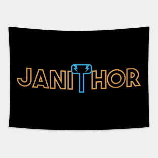 Janitor and Thor Pun Tapestry