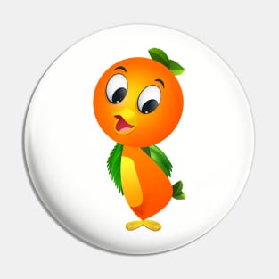 Classic Florida Orange Bird Pin