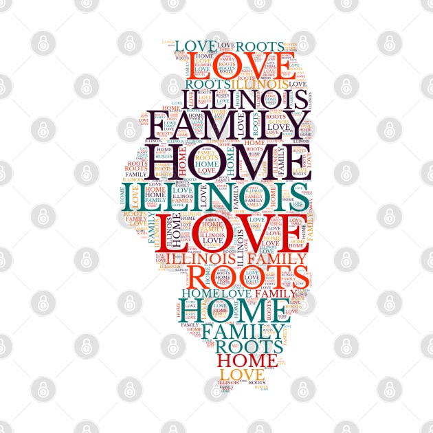 Illinois Home, Love, Roots and Family Map by maro_00