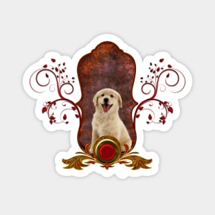 Sweet golden retriever Magnet