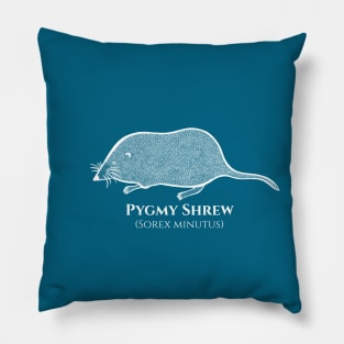 Pygmy Shrew with Common and Scientific Names - cute rodent Pillow