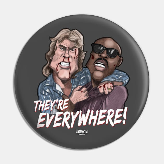 George & Frank Pin by AndysocialIndustries