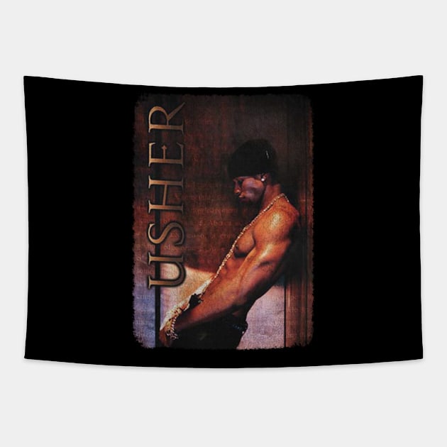 Usher Aestetic Vintage Tapestry by KevinPower Art