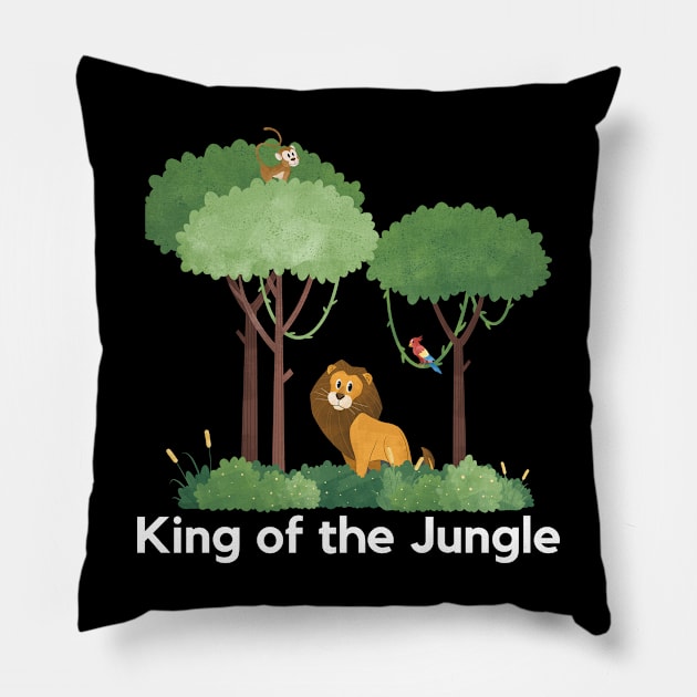 King of the jungle Pillow by mysr