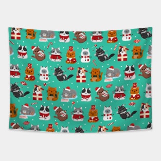 Christmas Kitties Tapestry