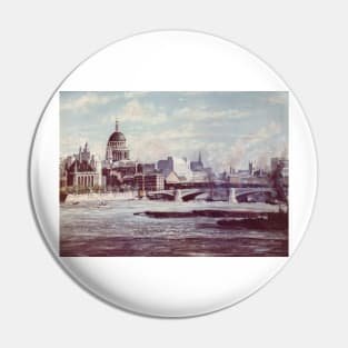 BLACKFRIERS BRIDGE, ST PAULS AND THE CITY OF LONDON Pin