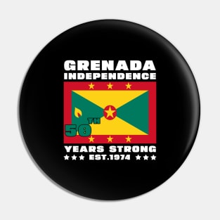 Grenada Independence Day Grenadian 50th celebration Grenada Pin