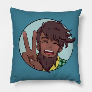 #Blessed Theo Peace Sign Pillow