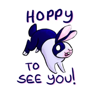 Hoppy To See You Bunny T-Shirt