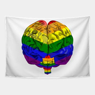 Rainbow Brain-Colourful- LGBT-PRIDE Tapestry