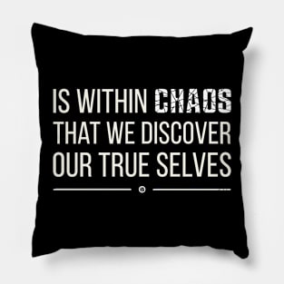 Discovery in Chaos Pillow