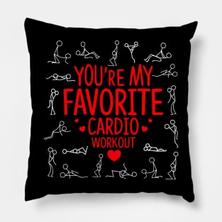 You're My Favorite Cardio Workout Valentine's Day Pillow