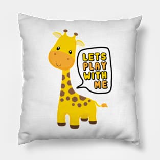 Let's Play With Me - Giraffe Pillow