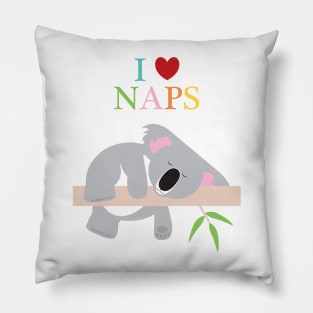 I heart naps koala Pillow