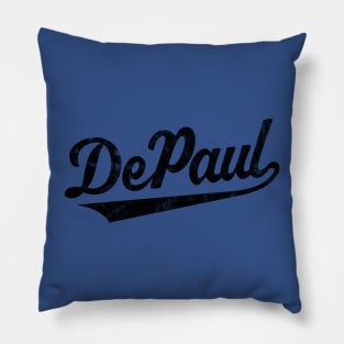 Retro Vintage DePaul script design Pillow
