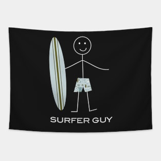 Funny Mens Surfing Design Tapestry