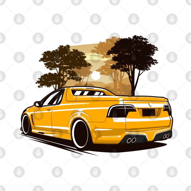 Yellow HSV GTS Maloo Safari by KaroCars