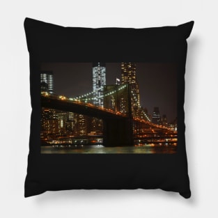 Brooklyn Bridge from Empire Fulton Ferry State Park Pillow