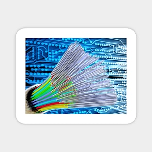 Optical fibre cable. circuit board (C026/5123) Magnet