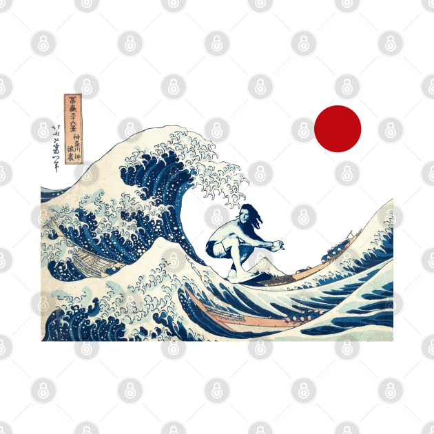 Surfer on the great wave by ARTIZIT