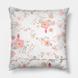 pink flower pattern Pillow