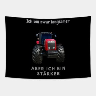 Tractor Farmer Stronger Tapestry