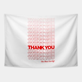 Thank you, F*ck Off (Red) Tapestry