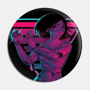 Cybergirl #99 classic Anime Manga SciFi Cyberpunk Retro Science Fiction Pin