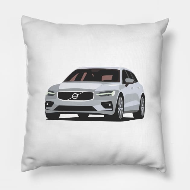 Volvo V60 R Pillow by TheArchitectsGarage