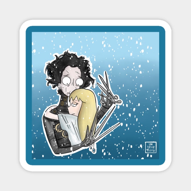 Edward scissorhands Magnet by Undeuxtroisi