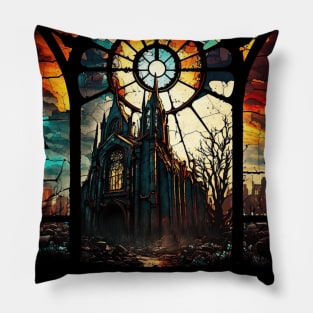 Stained Glass Tristram Cathedral Pillow