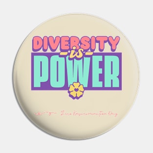 Diversity Is Power Anti Discrimination Rights Activist Equality Pin