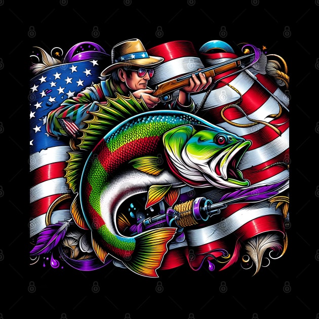 Celebrate Mardi Gras and show your love of fishing with this vibrant patriotic design by click2print