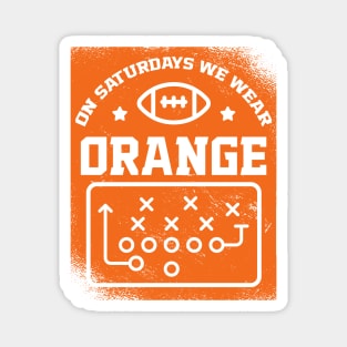 On Saturdays We Wear Orange // Vintage School Spirit // Go Orange Magnet