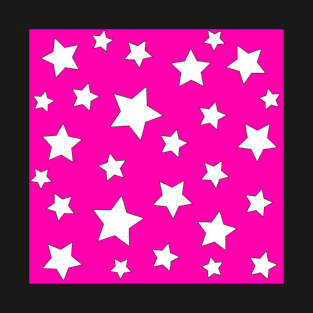 Pink and White Stars T-Shirt