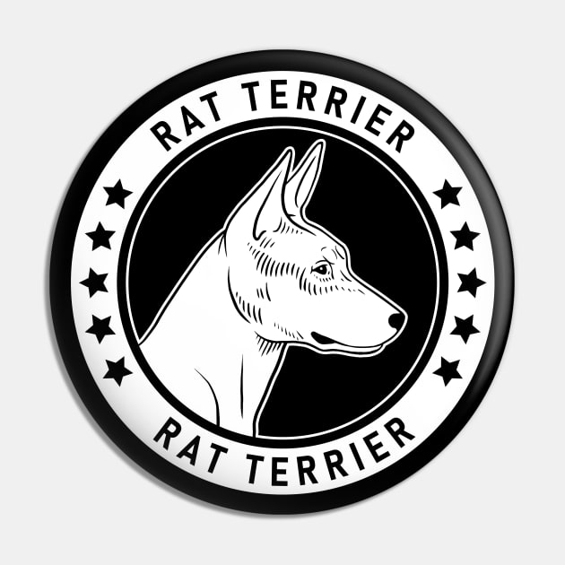 Rat Terrier Fan Gift Pin by millersye