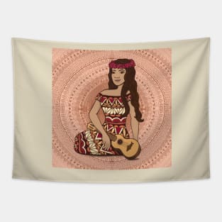 Ukelele Baby - peach Tapestry