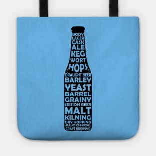 Craft Beer Hop Terms Beer Bottle Tote