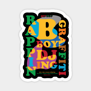 Hip Hop Pillars Colour tee Magnet