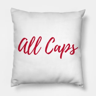 All Caps Pillow