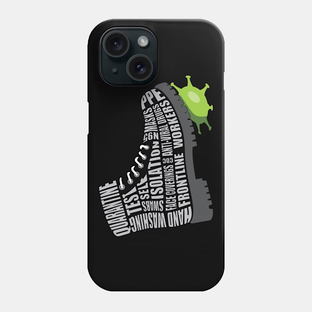 Stomping Out COVID19 - Alt. Phone Case by Retron