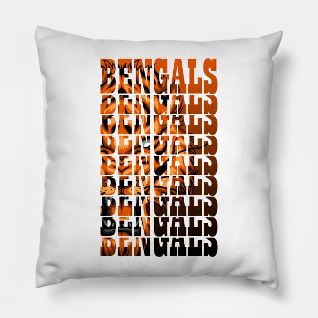 Cincinnati Bengals fan Pillow by SHINIGAMII
