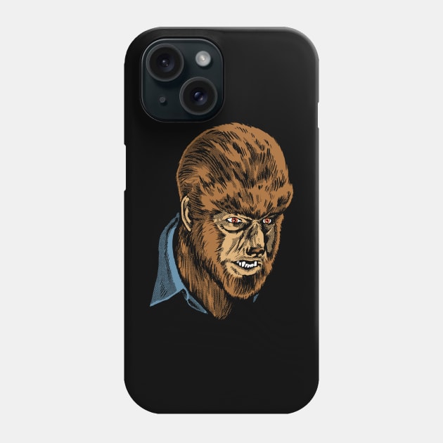 WOLF MAN Phone Case by Dark & Sticky