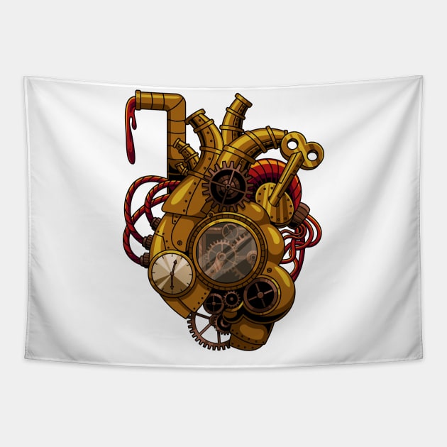 heart steampunk Tapestry by Mako Design 