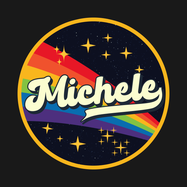 Michele // Rainbow In Space Vintage Style by LMW Art