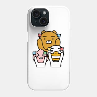 KakaoTalk Friends Tube, Apeach & Ryan Trio Phone Case