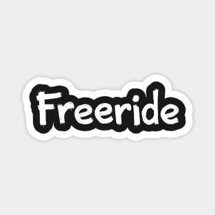 Freeride in White Magnet