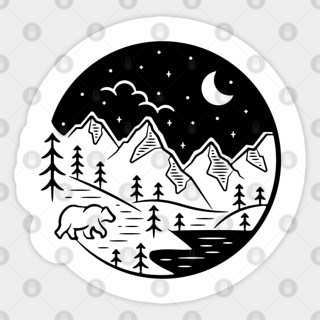 Take a Walk in Nature Sticker