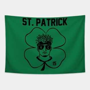 St. Patrick Mahomes (black design) Tapestry